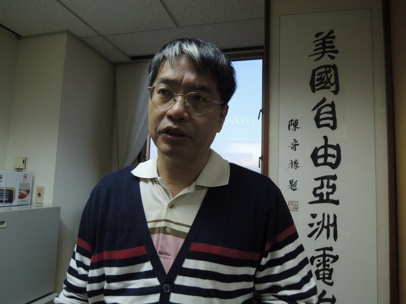 台湾智库副执行长赖怡忠。 （记者夏小华摄）