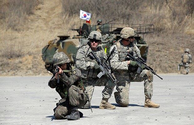 한미 합동군사훈련 모습.