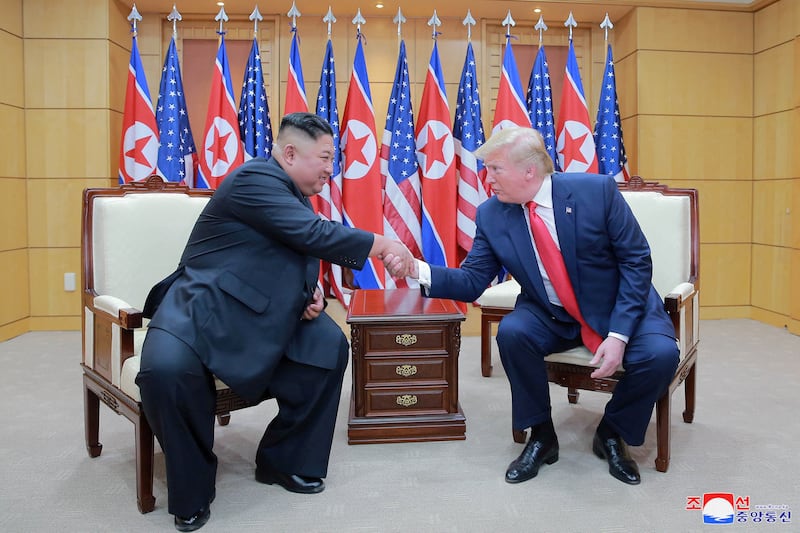 트럼프, 북한 김정은과 회동