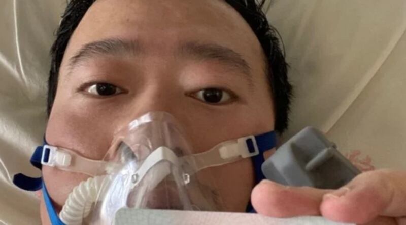 因感染新冠病毒而去世的武汉李文亮医生(微博截图)