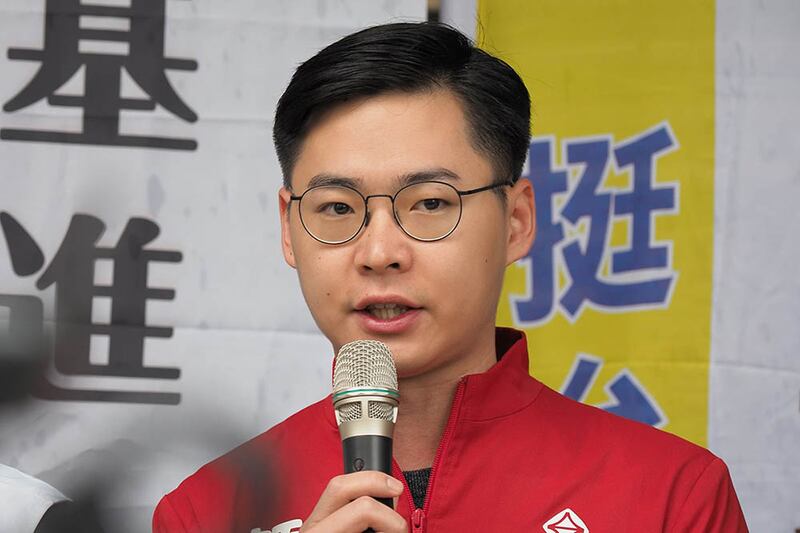 2019年12月30日，台灣基進黨發言人顏銘緯︰通過《反滲透法》是台灣抗中開始，2020是台灣的「抗中元年」。（鍾廣政 攝）