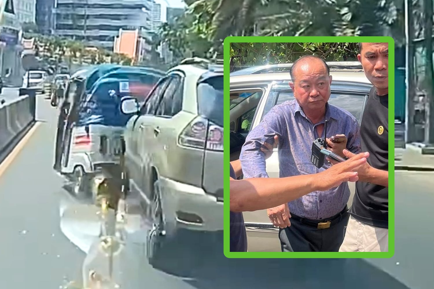 Viral video of senior police officer in drunken car wreck stokes anger in Cambodia
