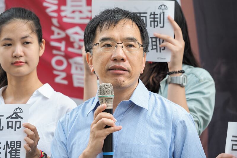 台灣教授協會會長陳俐甫表示,賴清德說「當台灣的總統可以走進白宮」只是夢想而非宣揚台獨。(鍾廣政攝)