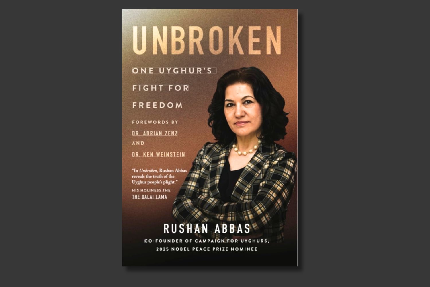 Campaign for Uyghurs founder and executive cirector Rushan Abbas's book 
