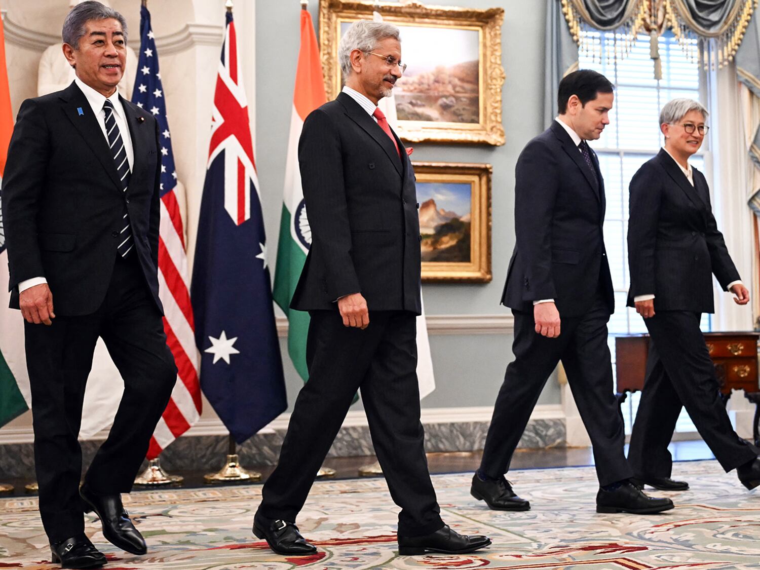 Rubio hosts ‘Quad’ foreign ministers after being sworn in