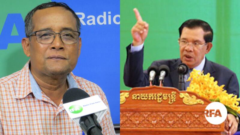 អ្នក​សិក្សា​ស្រាវជ្រាវ​ការ​អភិវឌ្ឍ​សង្គម លោក​បណ្ឌិត មាស នី (ឆ្វេង) និង​លោក​នាយករដ្ឋមន្ត្រី ហ៊ុន សែន។