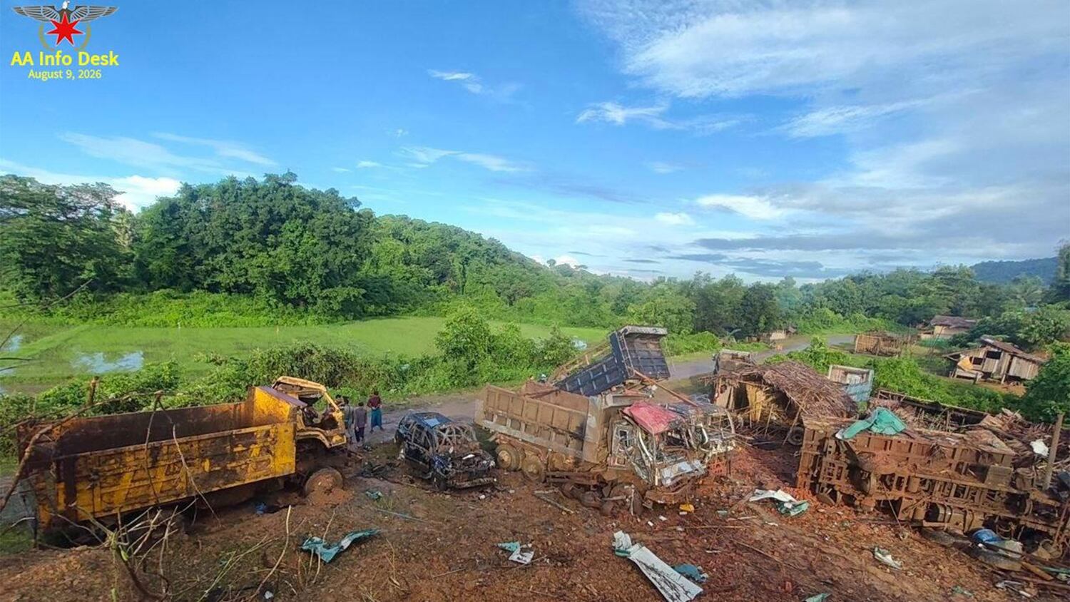 အမ်းမြို့နယ်မှာ လေကြောင်းတိုက်ခိုက်မှုကြောင့် နှစ်ဦးသေ၊ သုံးဦးဒဏ်ရာရ