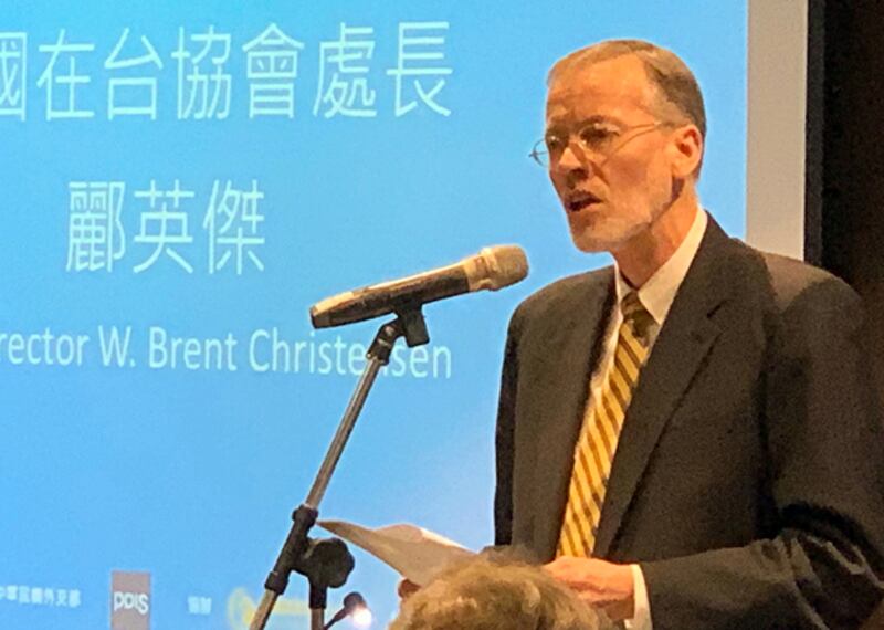 2020年1月17日，美國在台協會處長酈英傑：為未來十年埋下強化美台安全合作的種子。(鍾廣政 攝)