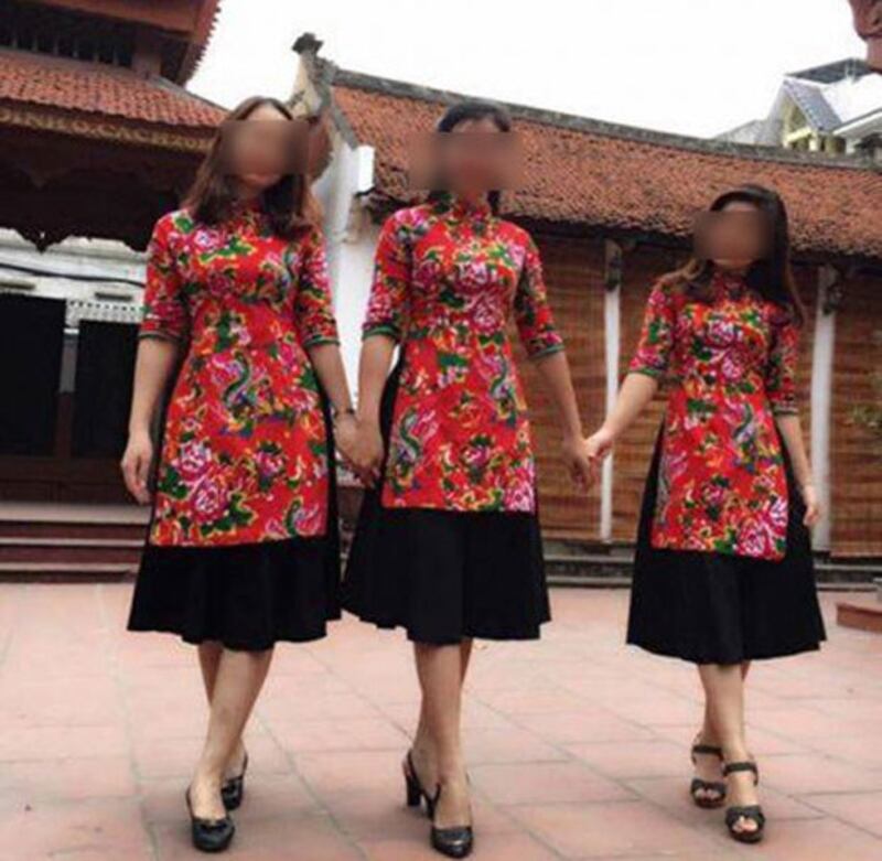 Áo Dài váy đụp, ảnh minh họa.