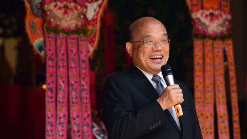 行政院长苏贞昌7日回应国民党代表倡议讨回故宫国宝之说。（行政院提供） 
