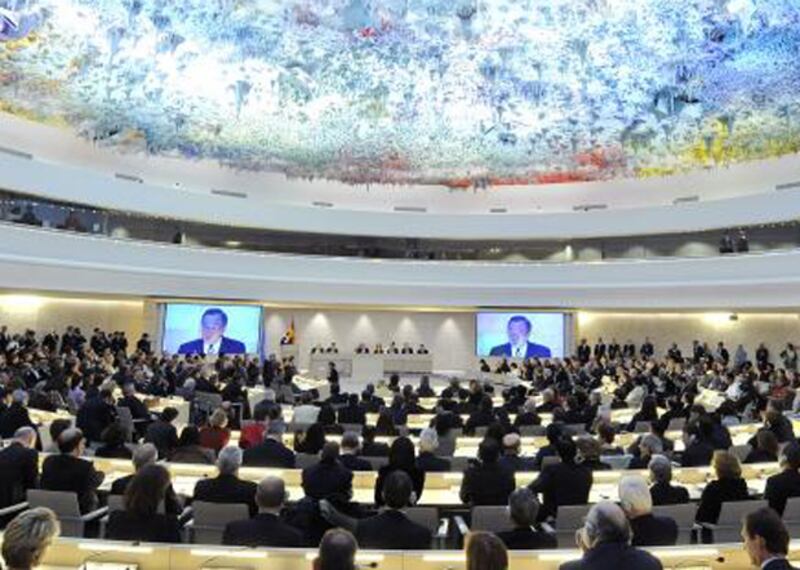 2020年3月5日，聯合國人權理事會第43次會議召開，中國呼籲聯合國採取切實措施，阻止有關國家在全球實施大規模電子監控和個人資料搜集行為。（聯合國人權理事會官網圖片）