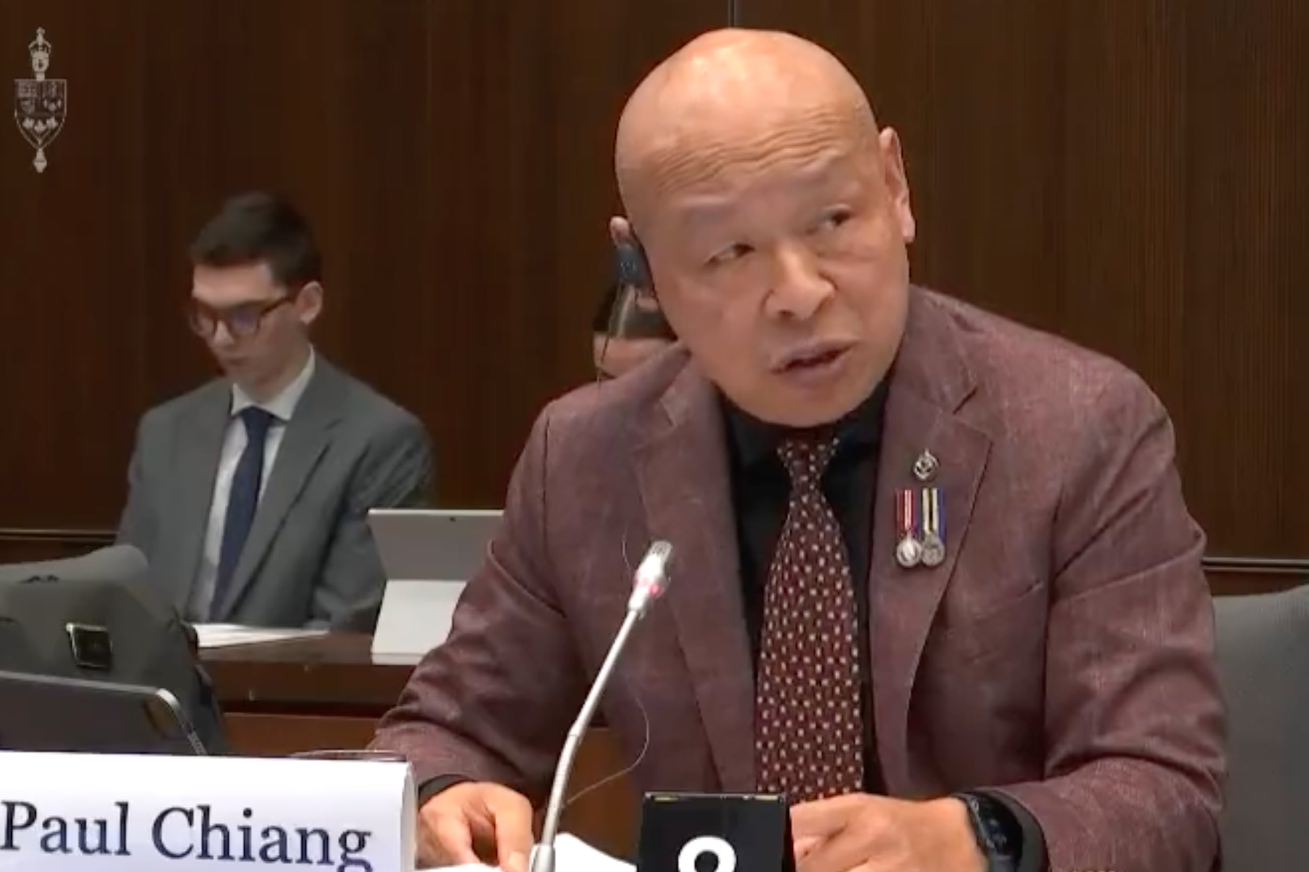 被指亲中的加国议员蒋振宇在国会发言