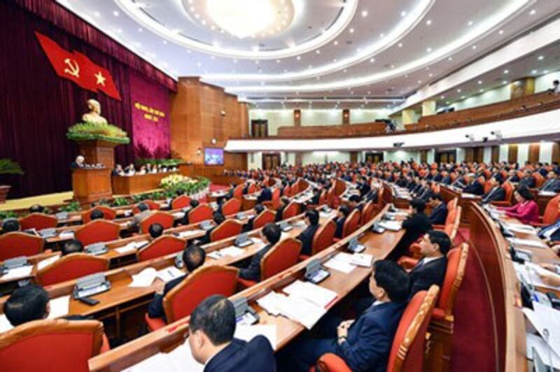 Hội nghị Trung ương 6 khoá XII, ngày làm việc thứ 2, hôm 5-10-2017 tại Hà Nội.