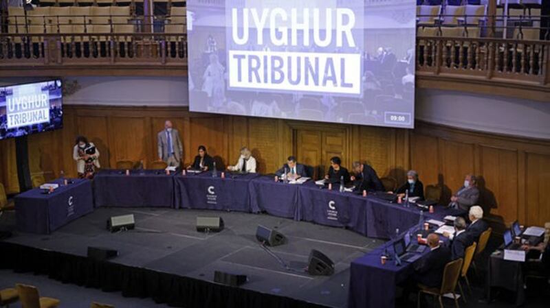 流亡海外的新疆维吾尔人组织维吾尔特别法庭(Uyghur Tribunal)从6月4日开始在伦敦进行为期四天的听证会(法新社图片)