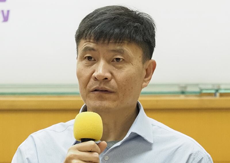 2020年1月12日，六四學生領袖周鋒鎖：「黃雀行動」香港版並不可行。(鍾廣政 攝)