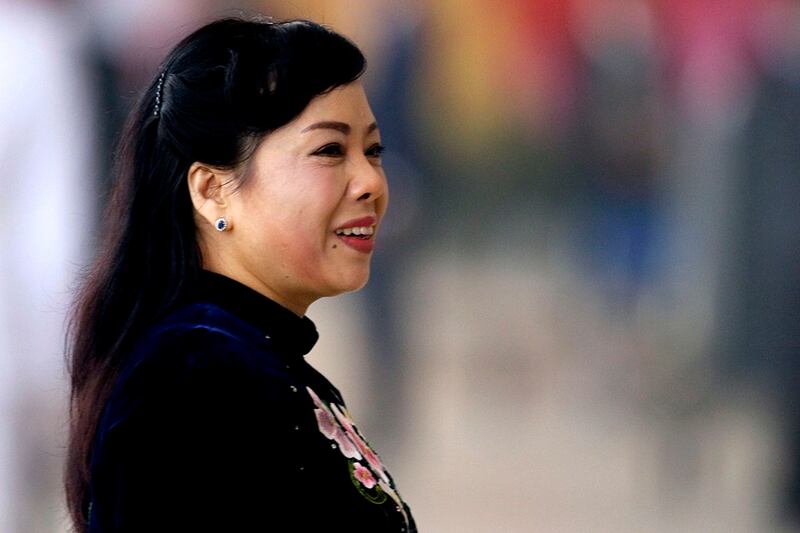 Bộ trưởng Bộ Y tế Nguyễn Thị Kim Tiến đến dự lễ khai mạc Đại hội X của Đảng Cộng sản Việt Nam lần thứ 12 tại Hà Nội ngày 21 tháng 1 năm 2017.