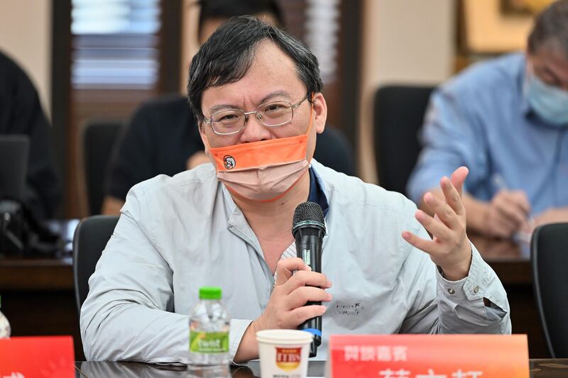 中研院政治所研究員蔡文軒：「白紙革命」和「六四事件」發生條件不同。（鍾廣政攝）