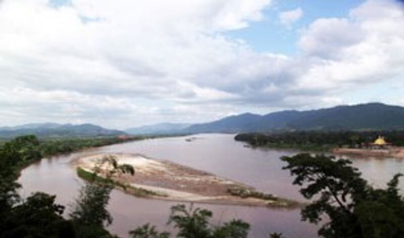 Dòng Mêkông ở địa phận Thái Lan. RFA Photo.