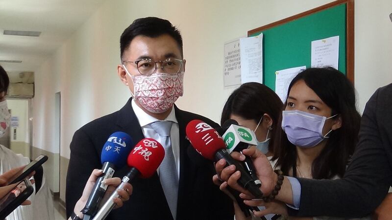 国民党主席江启臣。(记者夏小华摄/资料照)