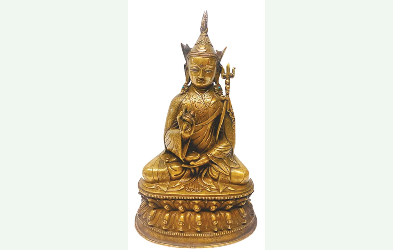 This 18th-century Tibetan Buddhist bronze statue of Guru Padmasambhava was among the 38 artifacts handed over by the Manhattan District Attorney’s Anti-Trafficking Unit to China in April 2024.