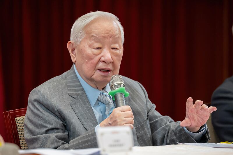APEC領袖代表張忠謀:向習近平恭賀中共20大成功是他自己的主意。(總統府提供)