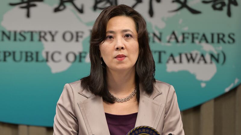 2022年1月7日，外交部發言人歐江安：中國對台灣的各式威脅恫嚇，已影響台海安全與區域和平穩定。（鍾廣政 攝）