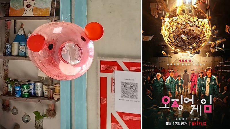 圆鼓鼓的浮球有如韩剧《鱿鱼游戏》中的猪扑满,也因此有“小猪”别号。(唐采伶提供,黄琼玉制图)