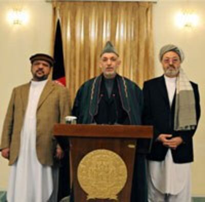Tổng Thống Afghanistan, Hamid Karzai. AFP Photo.