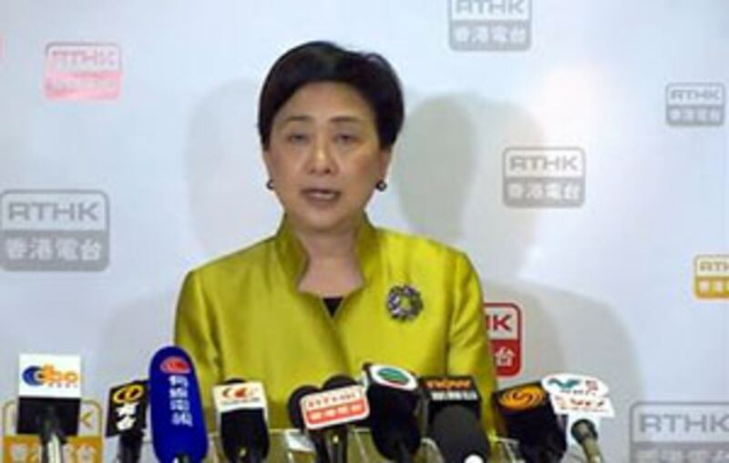 2015年5月1日，民主黨主席劉慧卿出席電台節目後回應指，如果泛民支持政改方案，會令民主黨的支持者失望。(民主黨提供)