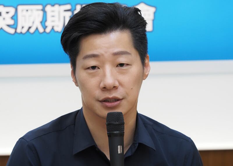 2020年7月3日,立法委員林昶佐:政府應全面徹查中國在台所有記者,確保國家安全。(鍾廣政 攝)