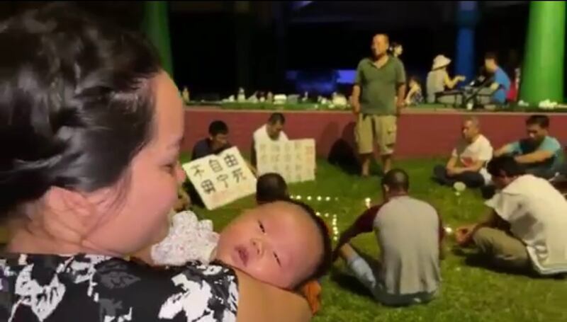今年是流亡塞班岛的中国人，第二次举行纪念六四活动。（当事人提供/记者乔龙）