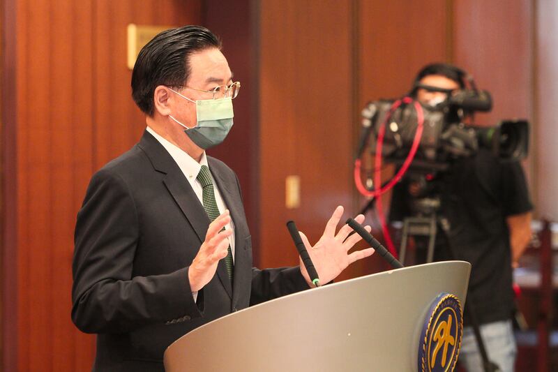 外交部長吳釗燮：中國這次針對性的大規模軍演，是毫無道理的藉機挑釁。（外交部提供）