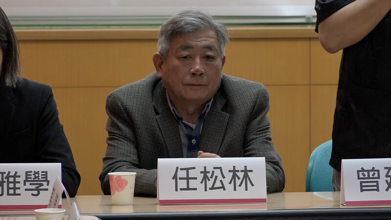 时政评论员任松林。（记者陈明忠摄）