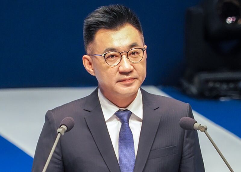 2020年9月6日,國民黨主席江啟臣:應持續推動兩岸交往對話,避免冷戰再現。(鍾廣政 攝)