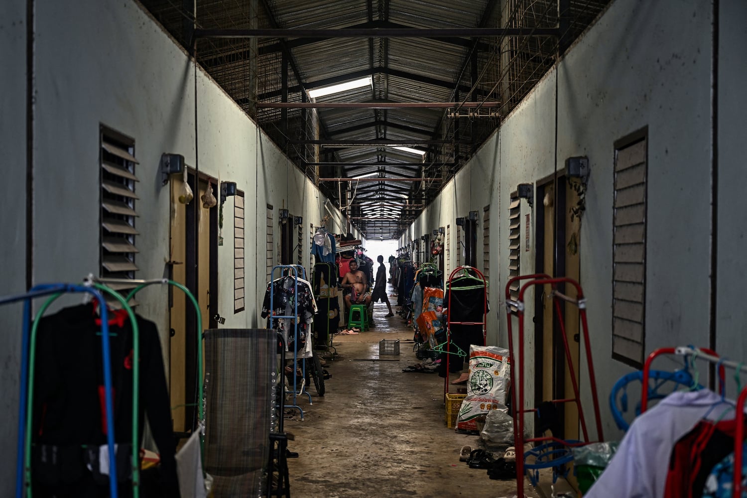 Accommodations occupied by Myanmar migrant workers in Samut Sakhon, Thailand, Jan. 26, 2025.