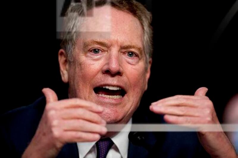 美国贸易代表莱特希泽（Robert Lighthizer）（美联社）