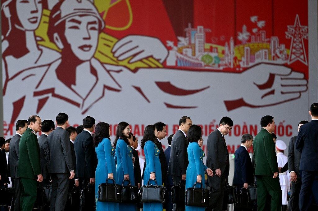 Các đại biểu dự phiên khai mạc Đại hội đại biểu toàn quốc lần thứ 13 của Đảng Cộng sản Việt Nam tại Trung tâm Hội nghị Quốc gia, Hà Nội, ngày 26/01/2021.