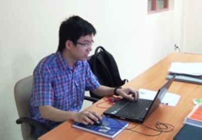 Sinh viên Nguyễn Minh Vương, thạc sĩ năm thứ 2 / AIT