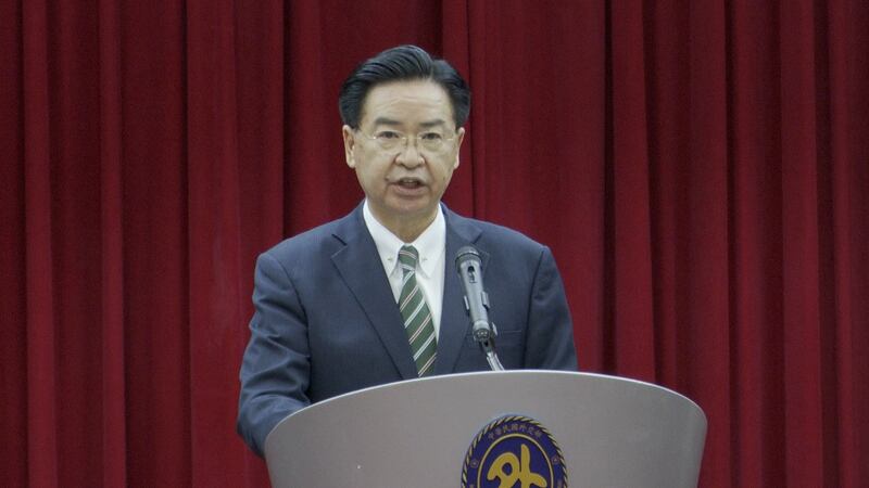 台湾外交部长吴钊燮。(记者李宗翰摄)