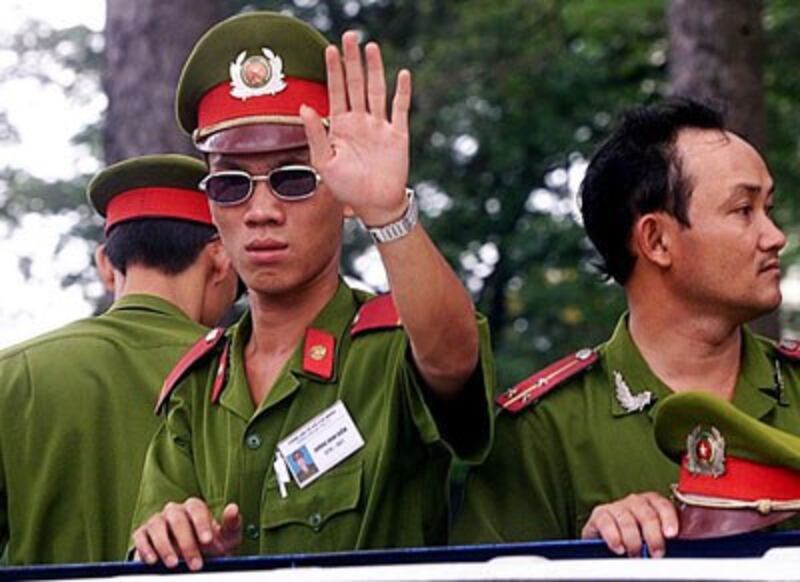 Công an Việt Nam. AFP photo