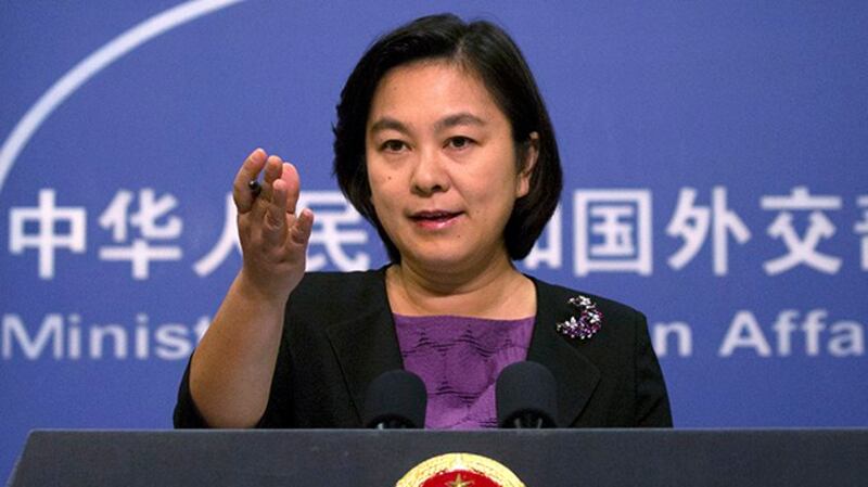 中国外交部发言人华春莹（美联社）