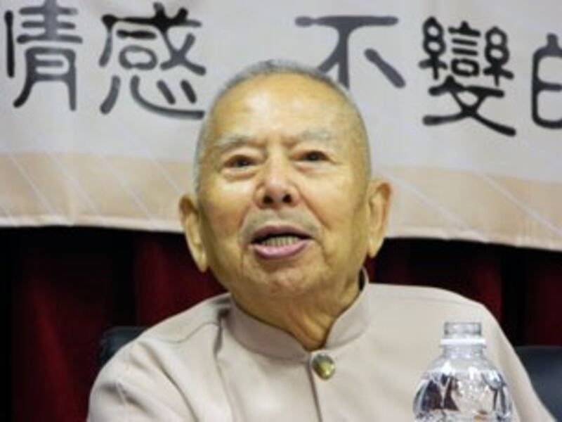 图片：吴兆南高龄88，仍活跃两岸艺坛。(记者萧融拍摄)