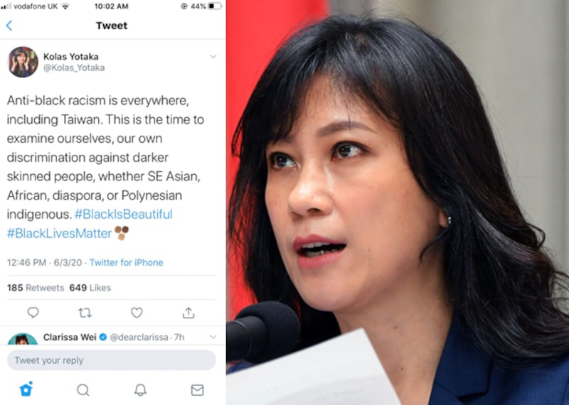 谷辣斯‧尤達卡的推文檢視了自我的不足。(台灣行政院資料圖片)