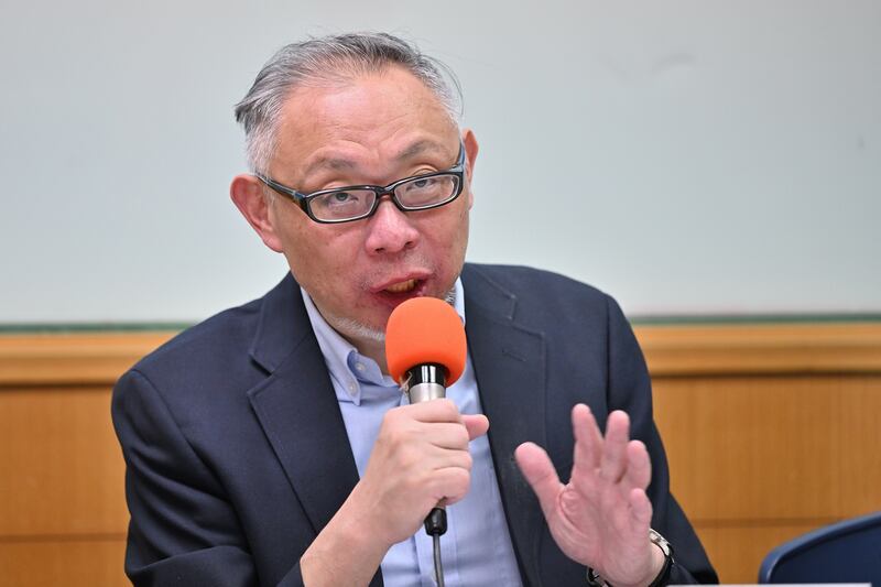 兩岸問題專家范世平:中國對台武力威脅讓台灣獲世界各國關注。(鍾廣政攝)