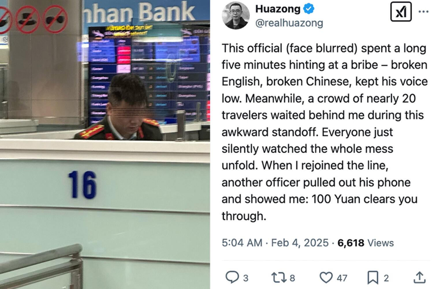 Chinese filmmaker says Vietnamese officers asked him for bribes during Hanoi visit