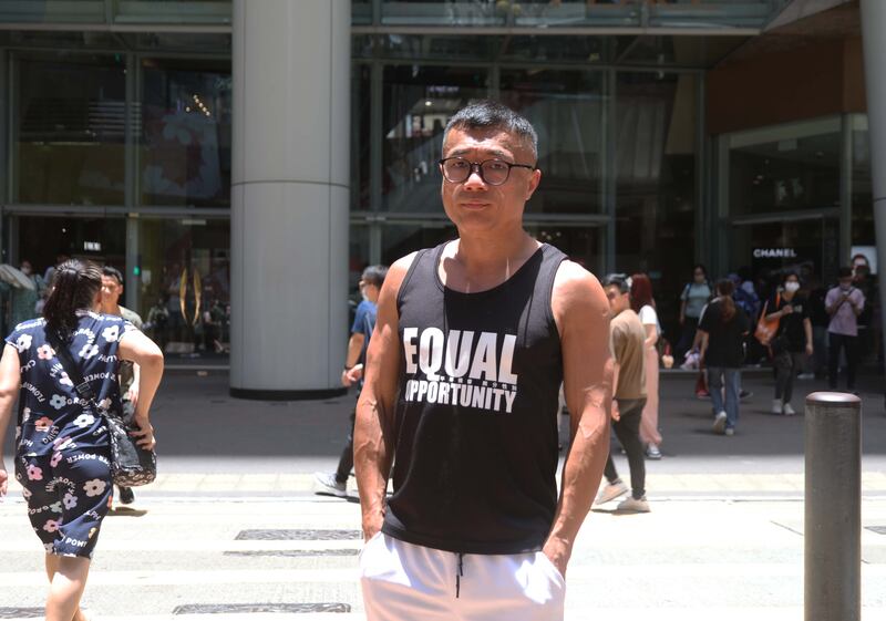 張錦雄指出,實行《國安法》之後香港政府開始視同志平權為意識形態,漸漸與內地一樣。(張仕仁攝)