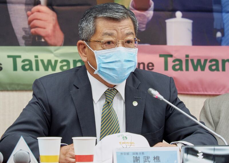 2020年5月15日,外交部次長謝武樵:台灣參與WHA是自己的權利,中國無權代表台灣。(鍾廣政 攝)