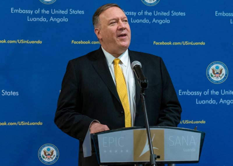 美國國務卿蓬佩奧表示，被定為「外國使團」的五家中國官媒是由中共控制的實體，這些所謂媒體一直是中共的喉舌。（蓬佩奧推特圖片 / 拍攝日期不詳）