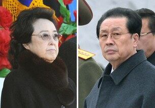 북한은 12일 특별군사재판을 열고 장성택에 사형을 판결하고 즉시 집행했다고 조선중앙통신이 13일 전했다. 사진은 장성택 국방위원회 부위원장(오른쪽)과 장의 부인이자 김정은 국방위원회 제1위원장의 고모인 김경희 당비서. 