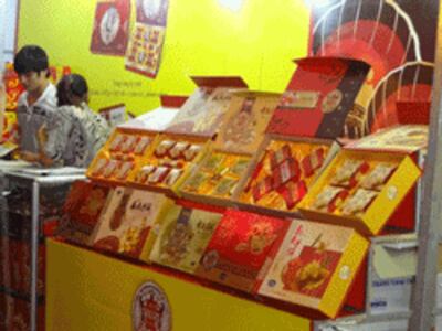Bánh Trung Thu bán ở Hà Nội. RFA photo.